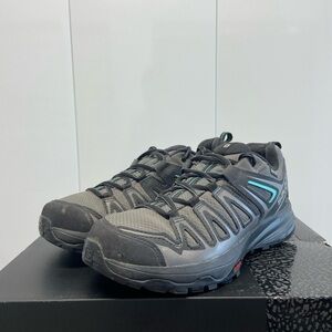 BUSINESS CLOSING SALE-Salomon X Crest GTX Low ‘Gray Black Teal’ (408299) - Sz 8W